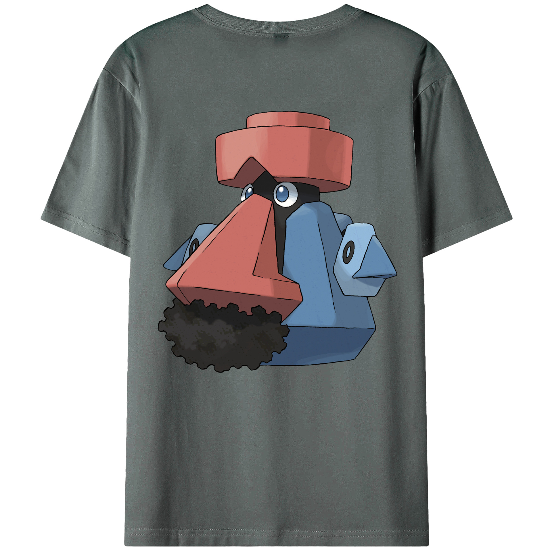 （画像用） ポケットモンスター Pokémon 綿100％ メンズ半袖Tシャツ（バックプリント） 通気性